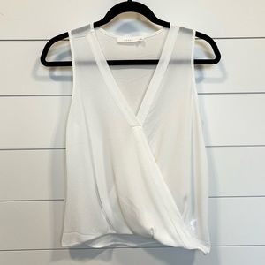 Lush Slub Wrap Tank Blouse